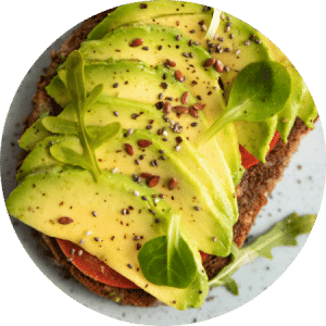Spelt toast with avocado
